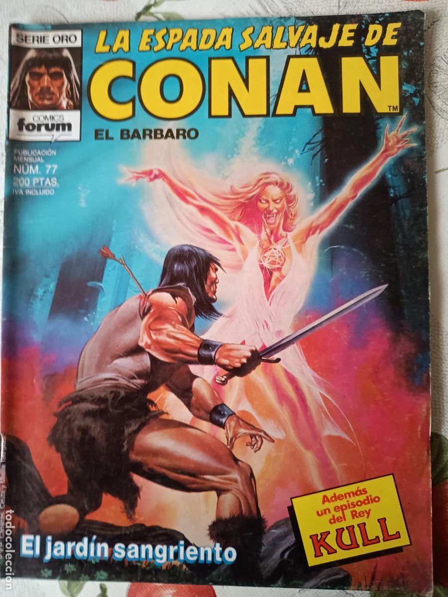 C&oacute;mics: LA ESPADA SALVAJE DE CONAN N&ordm; 77 1&ordf; EDICION FORUM - Foto 1