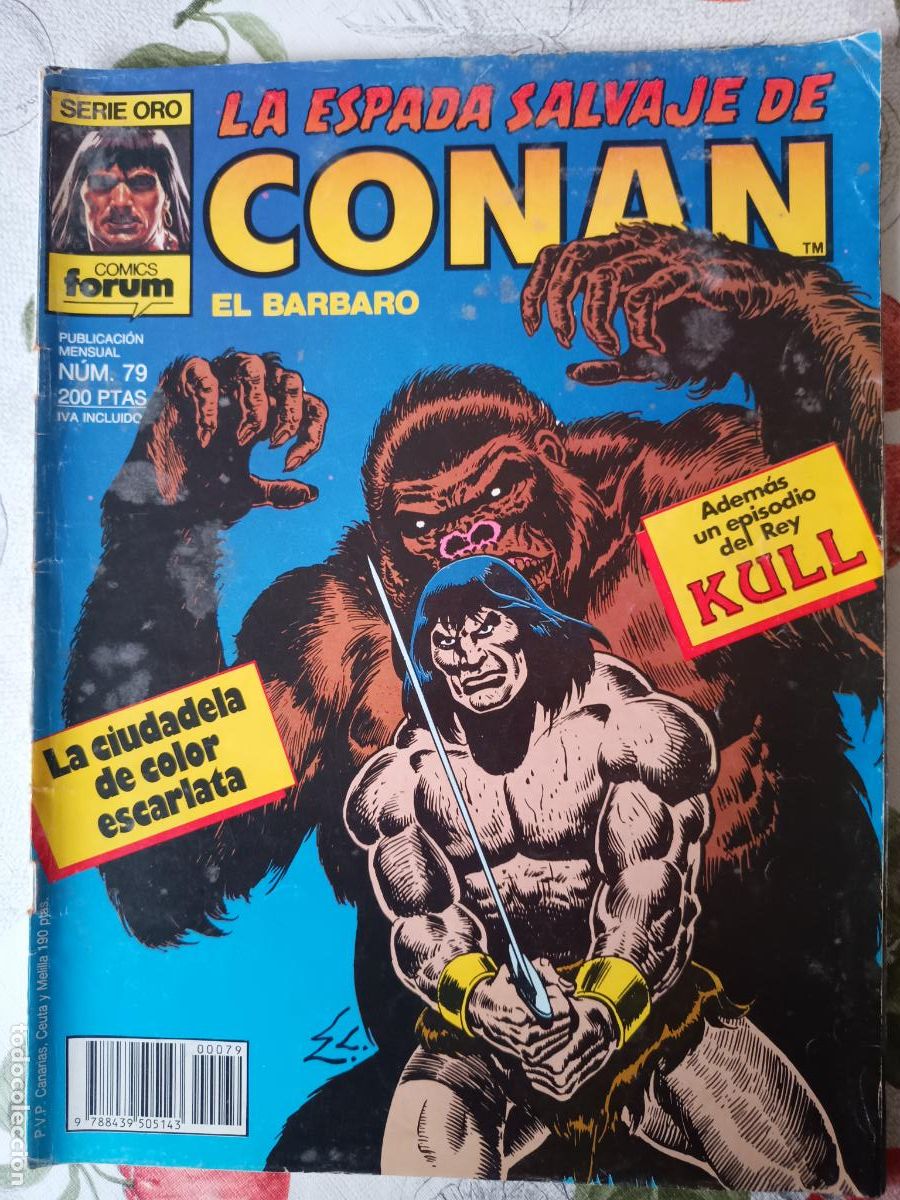 C&oacute;mics: LA ESPADA SALVAJE DE CONAN N&ordm; 79 1&ordf; EDICION FORUM - Foto 1