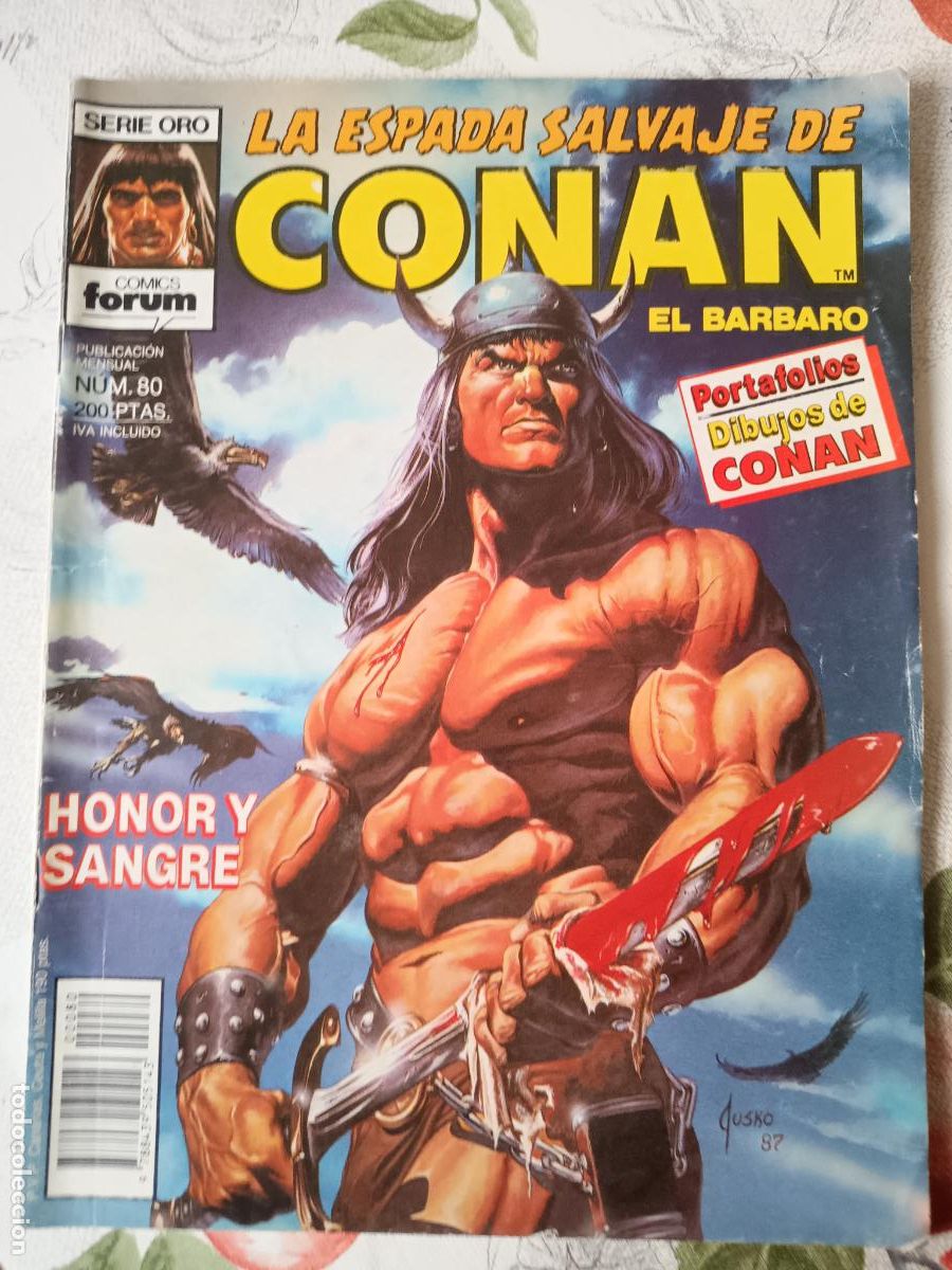 C&oacute;mics: LA ESPADA SALVAJE DE CONAN N&ordm; 80 1&ordf; EDICION FORUM - Foto 1