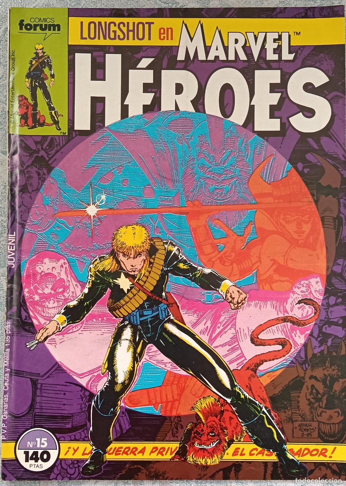 C&oacute;mics: MARVEL HEROES N&ordm; 15 LONGSHOT Volumen 1 FORUM - Foto 1