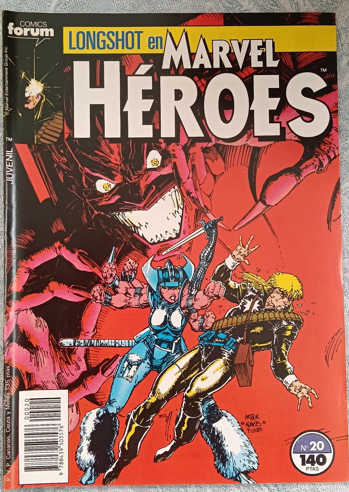 C&oacute;mics: MARVEL HEROES N&ordm; 20 LONGSHOT Volumen 1 FORUM - Foto 1