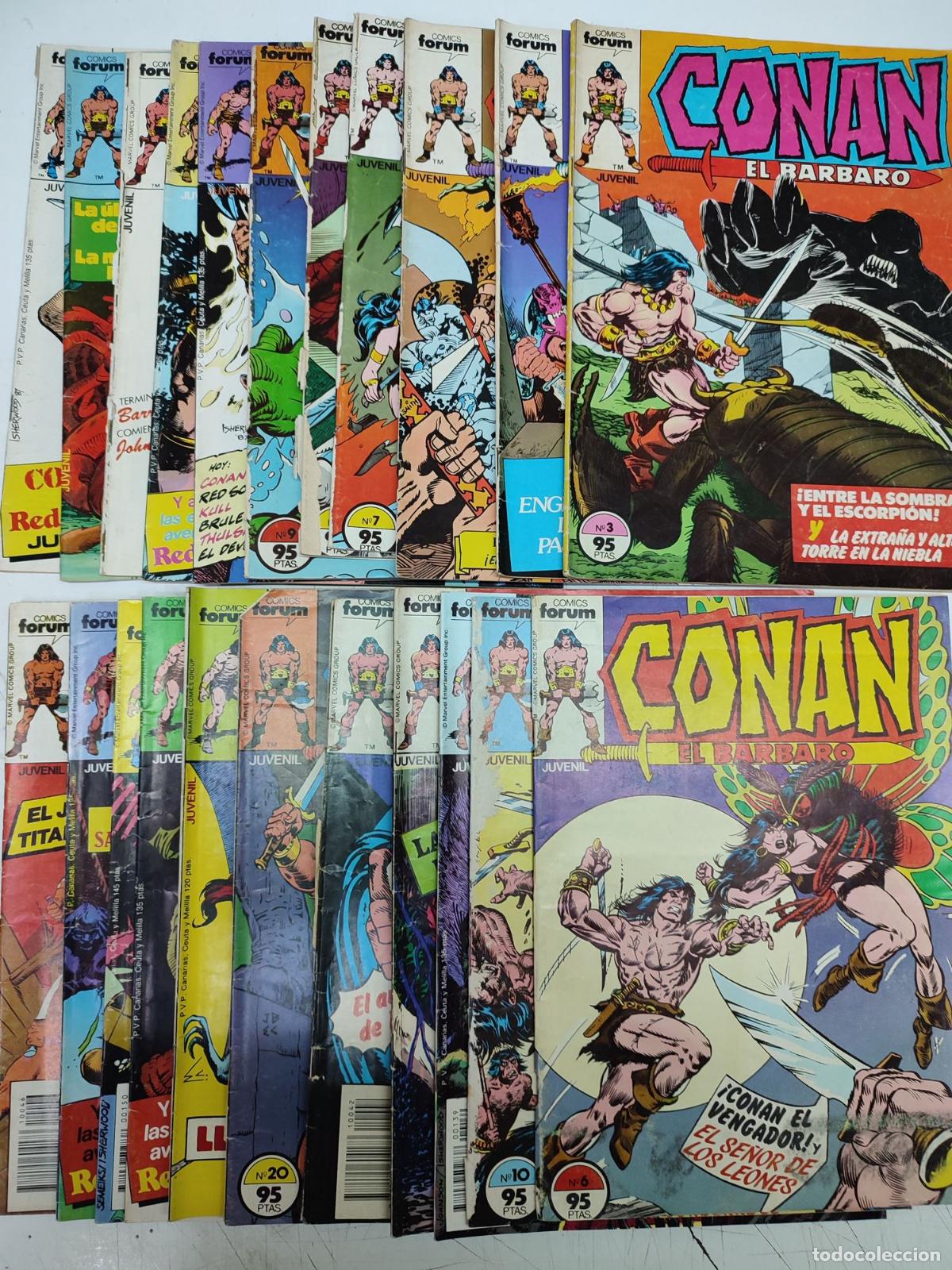 C&oacute;mics: CONAN EL BARBARO, COMICS FORUM, LOTE 22 NUMS. - Foto 1