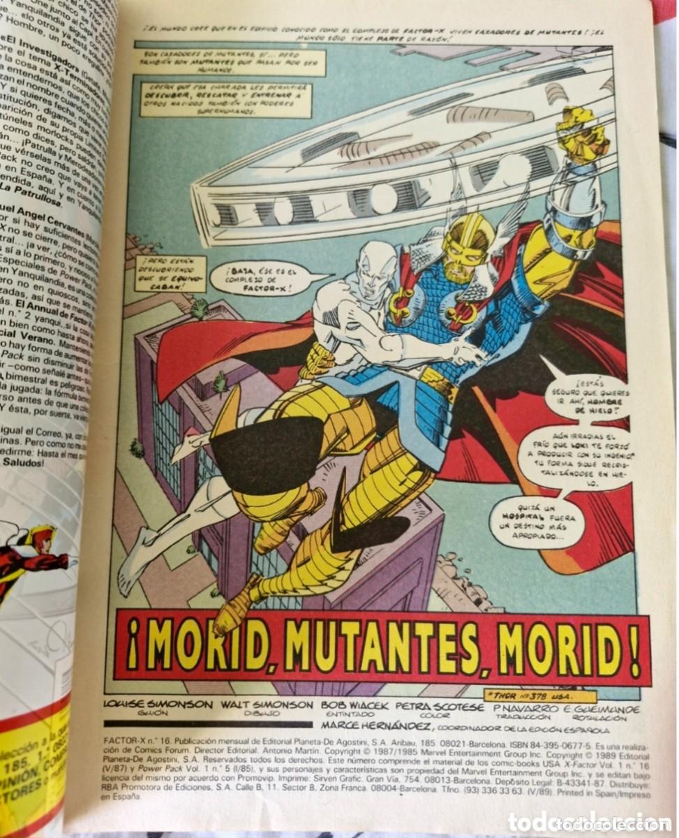 C&oacute;mics: FACTOR X 16 - VOLUMEN 1 - VOL 1 - X-FACTOR - MARVEL COMICS - FORUM - Foto 3