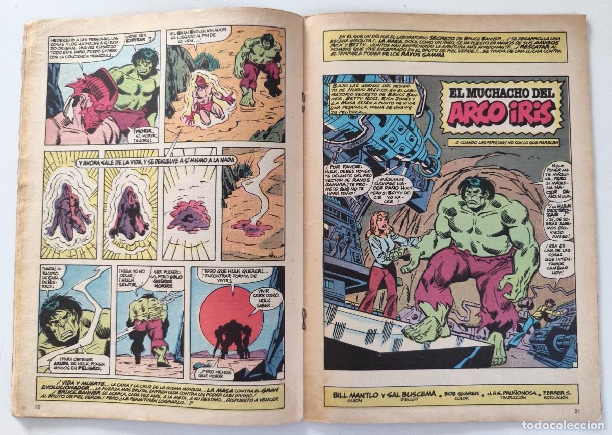 C&oacute;mics: LA MASA, EL INCRE&Iacute;BLE HULK VOL.1 N&ordm; 9 ~ MARVEL/FORUM (1983) - Foto 4