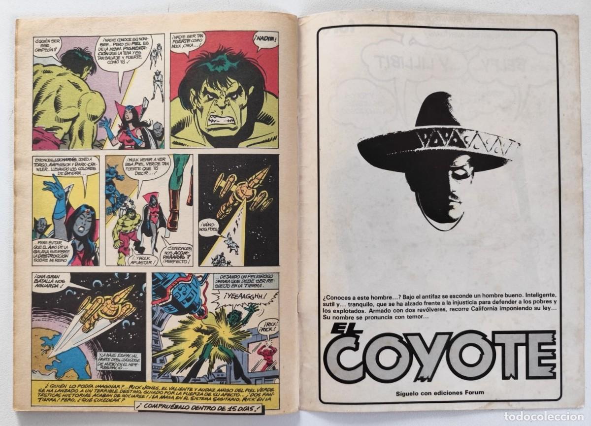 C&oacute;mics: LA MASA, EL INCRE&Iacute;BLE HULK VOL.1 N&ordm; 10 ~ MARVEL/FORUM (1983) - Foto 6