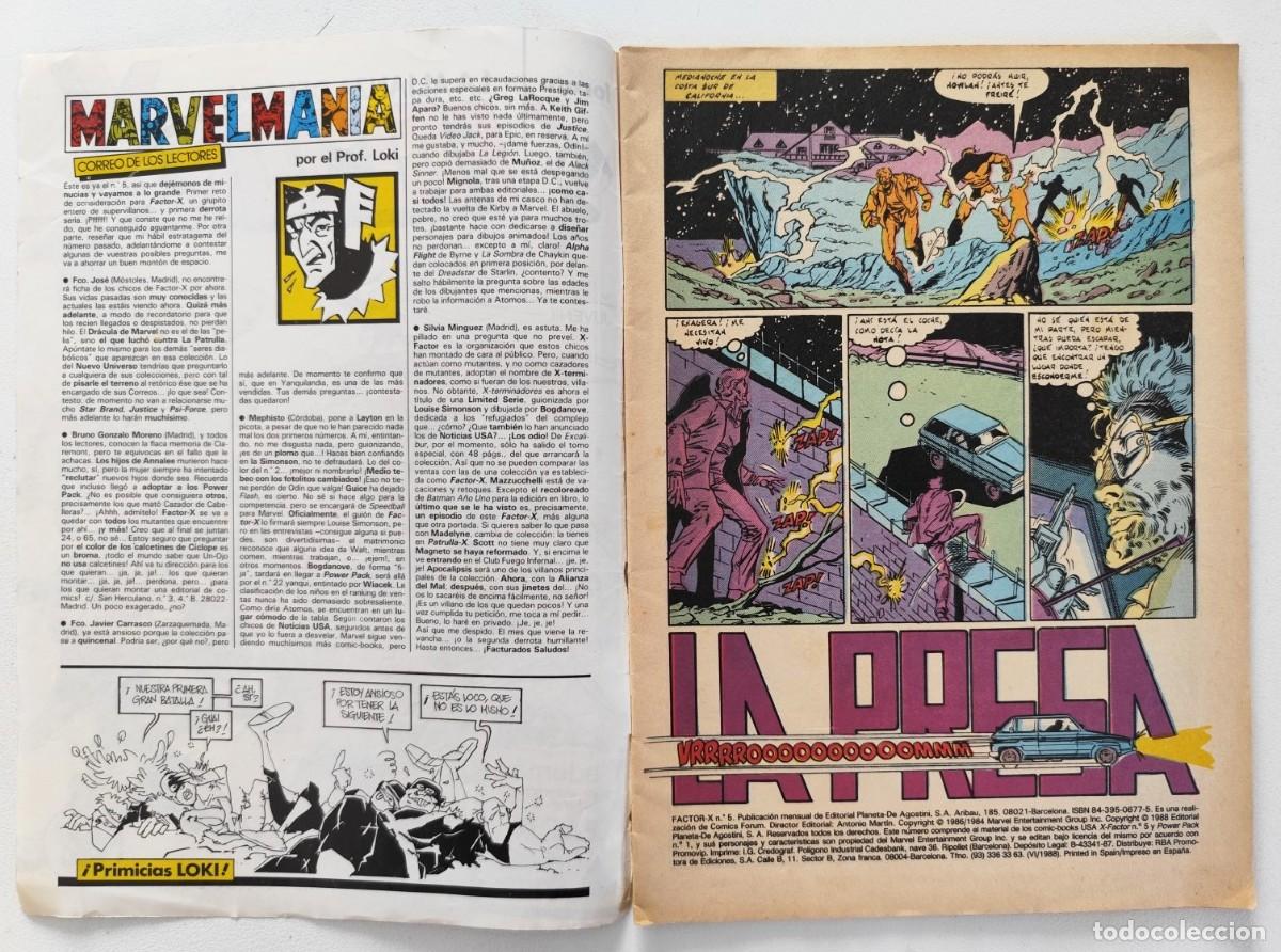 C&oacute;mics: FACTOR-X Vol.1 # 5 + POWER PACK ~ MARVEL/FORUM (1988) - Foto 2