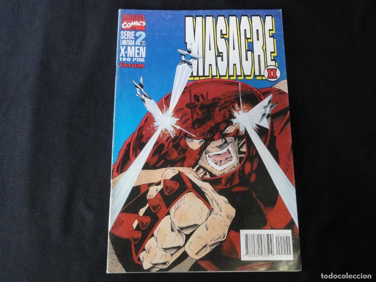 C&oacute;mics: X MEN. MASACRE II. N&ordm; 2 DE 4. SERIE LIMITADA. 1995. MARVEL COMICS FORUM. C-2B - Foto 1