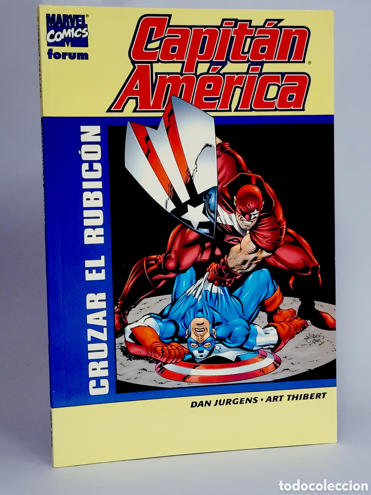 C&oacute;mics: C&Oacute;MIC DE KIOSCO CAPIT&Aacute;N AM&Eacute;RICA CRUZAR EL RUBICON COLECCIONABLE MARVEL C&Oacute;MICS FORUM - Foto 1