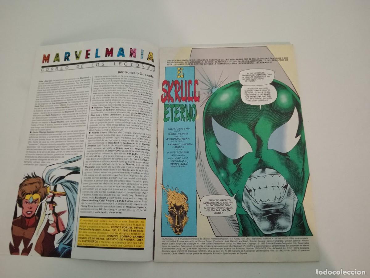 C&oacute;mics: BLACKWULF N.&ordm; 4 (DE 9). MORIR EN LLAMAS. GRAPA. FORUM. MARVEL. 1995. - Foto 3