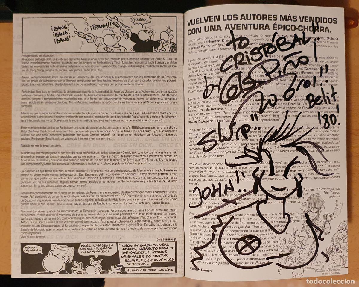 C&oacute;mics: C&oacute;mic Fanhunter Dracula Returns con aut&oacute;grafo de Cels Pi&ntilde;ol - Foto 3