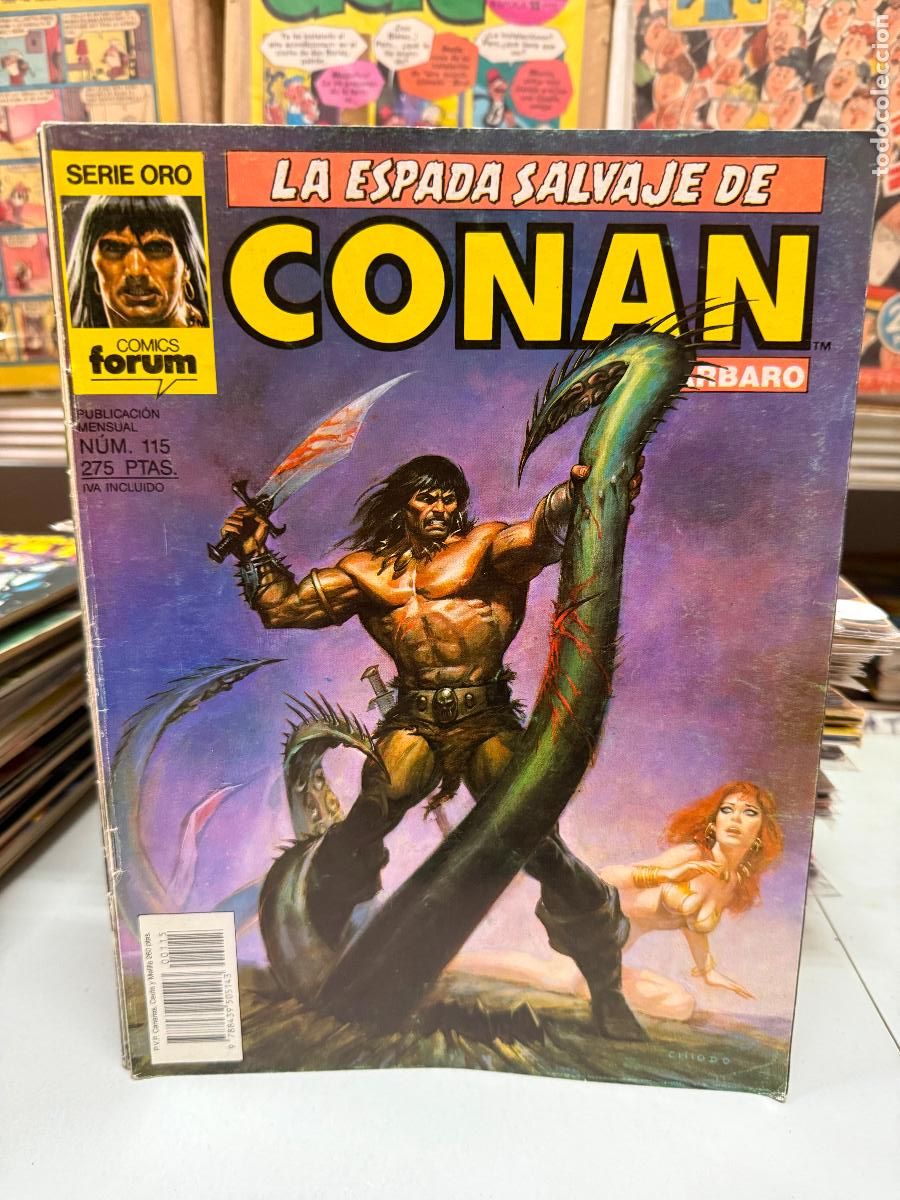 C&oacute;mics: ESPADA SALVAJE DE CONAN EDITORIAL FORUM NUMERO 115 NORMAL ESTADO - Foto 1