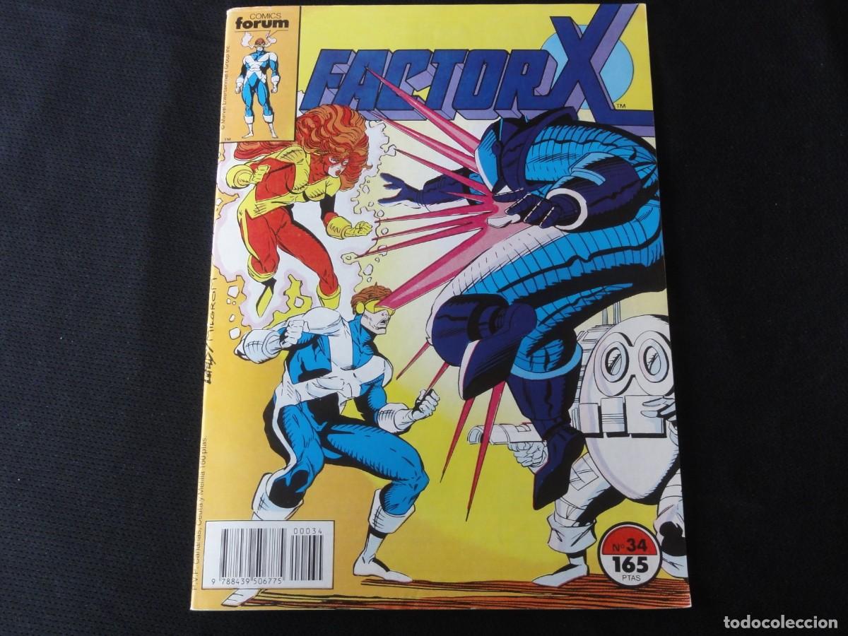 C&oacute;mics: FACTOR X N&ordm; 34. VOLUMEN 1. 1988-1995. MARVEL COMICS FORUM. C-3B - Foto 1