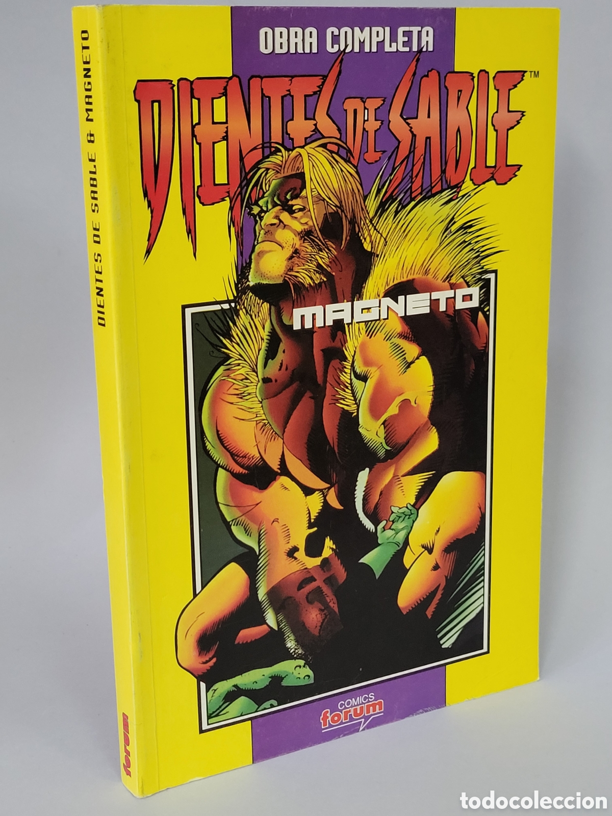 C&oacute;mics: C&Oacute;MIC EXCELENTE ESTADO DIENTES DE SABLE MAGNETO OBRA COMPLETA RETAPADO FORUM MARVEL - Foto 1