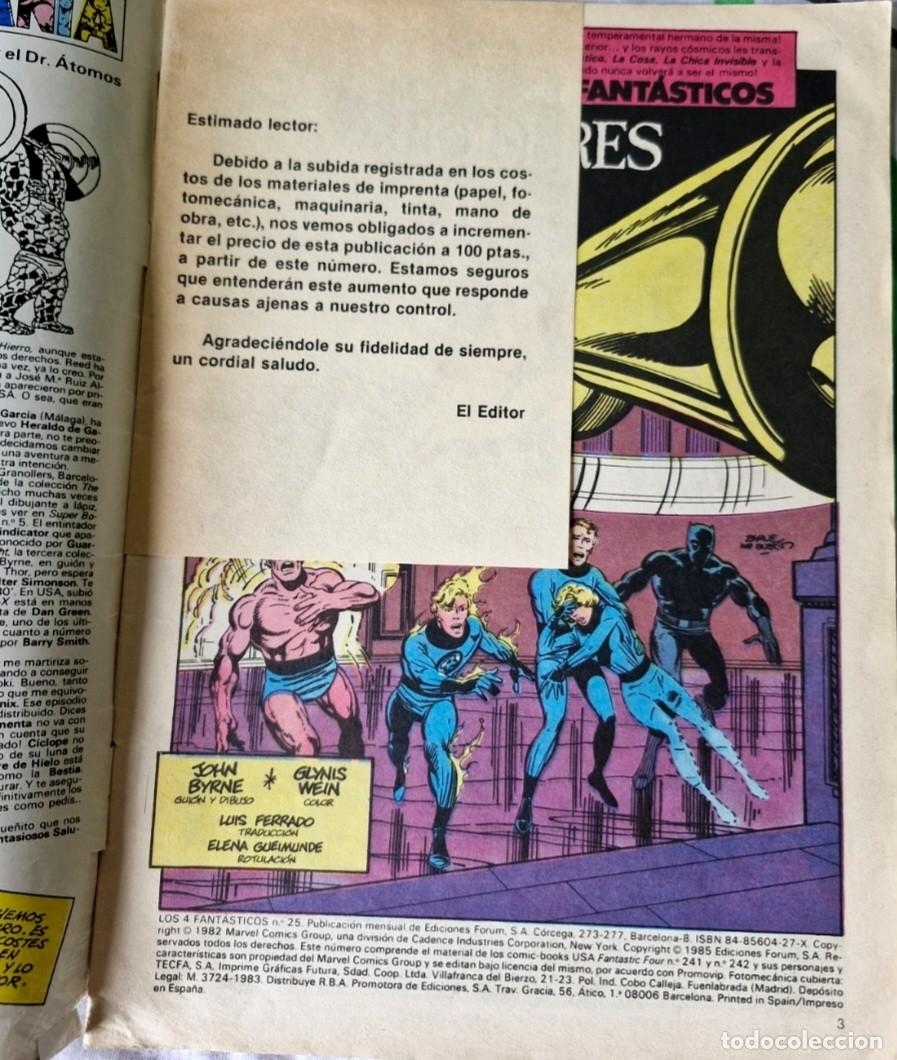 C&oacute;mics: LOS 4 FANT&Aacute;STICOS 25 - VOLUMEN 1 - MARVEL COMICS - FORUM - 4F - Foto 3
