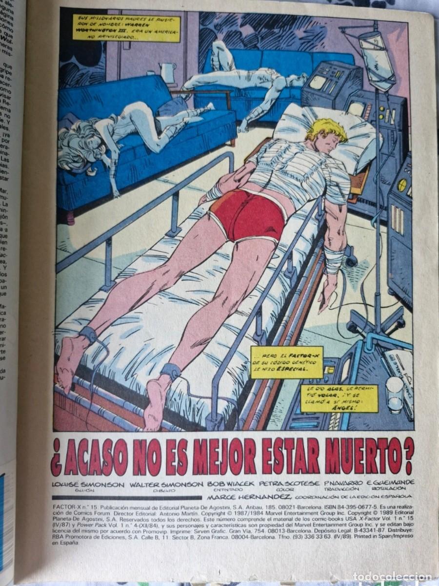 C&oacute;mics: FACTOR X - NUMERO 15 - VOLUMEN 1 - MARVEL COMICS - FORUM - Foto 3