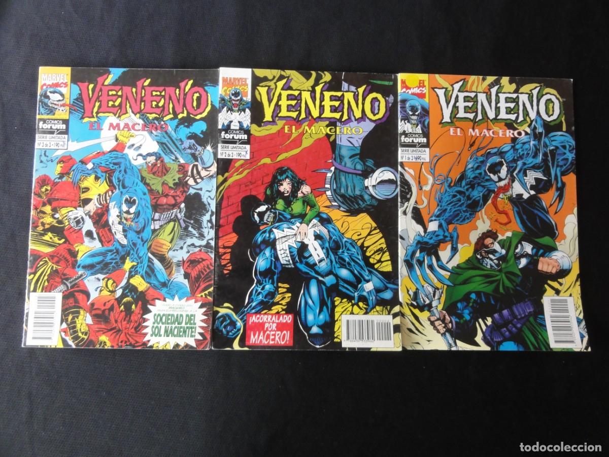 C&oacute;mics: VENENO. EL MACERO. COMPLETA 3 N&ordm;. 1995. MARVEL COMICS FORUM. C-4B - Foto 1