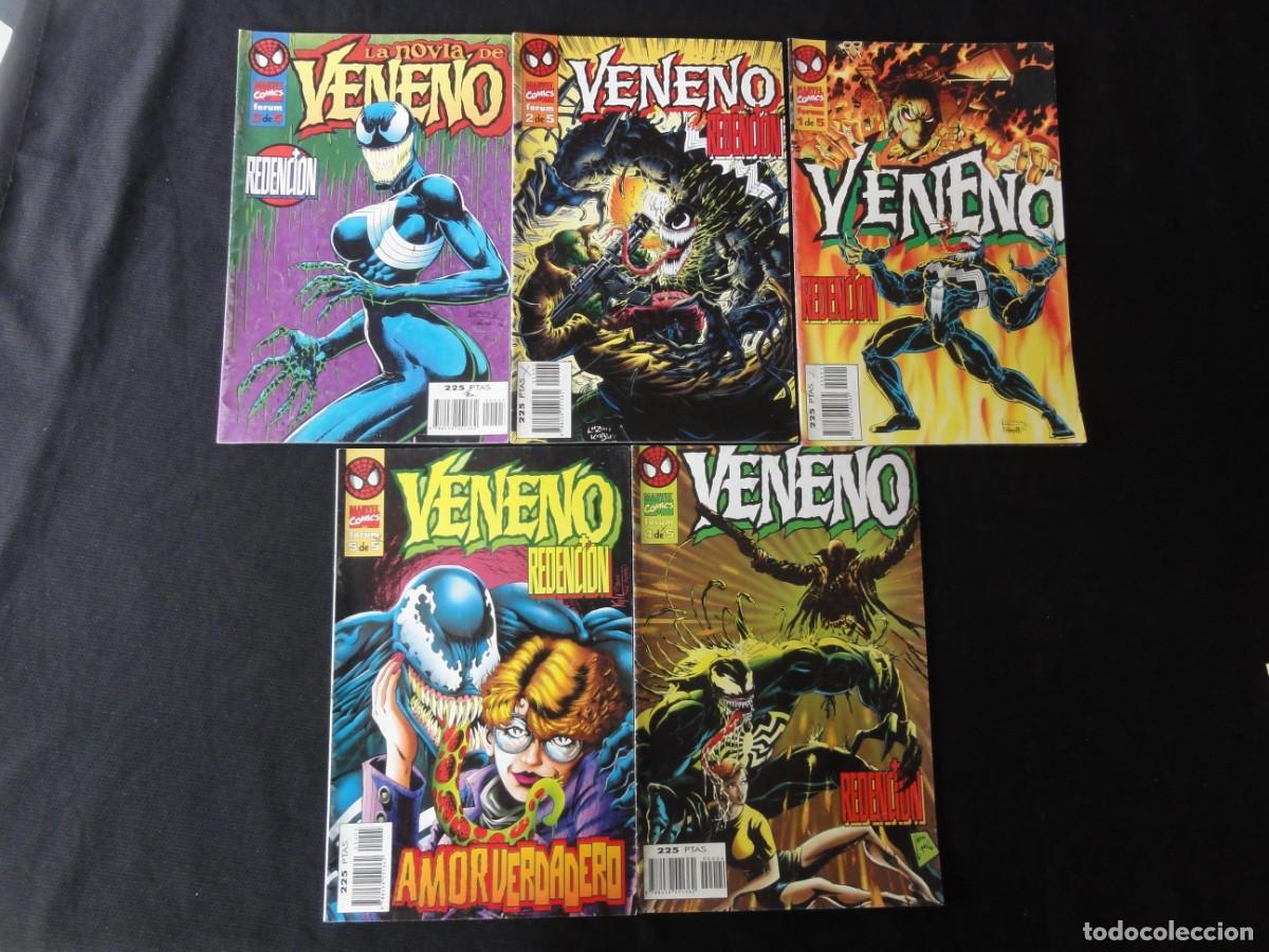 C&oacute;mics: VENENO. REDENCI&Oacute;N. COMPLETA 5 N&ordm;. 1996. MARVEL COMICS FORUM. C-4B - Foto 1