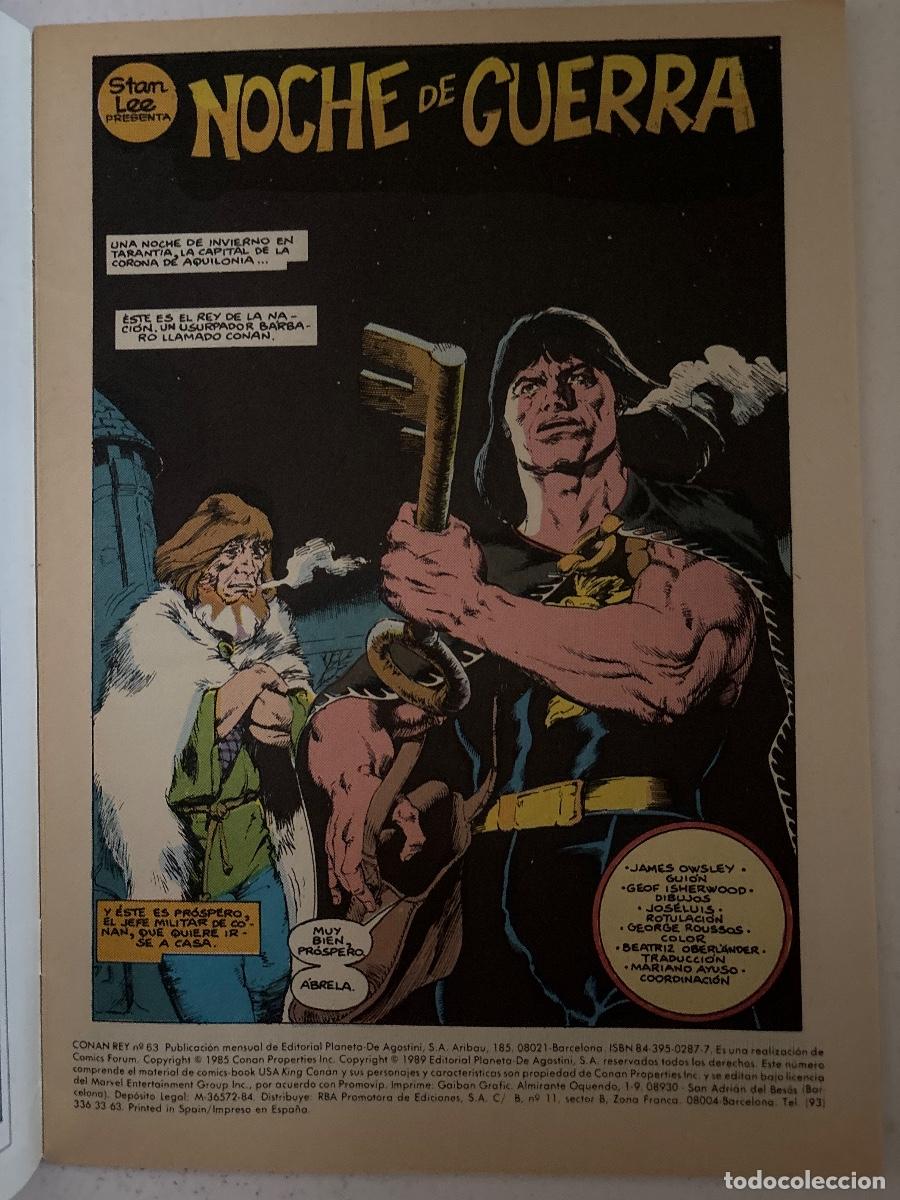 C&oacute;mics: CONAN REY .ED. Planeta de Agostini .N/ 63 - Foto 2