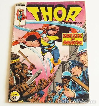 C&oacute;mics: THOR EL PODEROSO CRISIS EN MANHATTAN - C&Oacute;MIC DE EDICIONES C&Oacute;MICS FORUM N&ordm; 6 - MARVEL - A&Ntilde;OS 80 - Foto 1