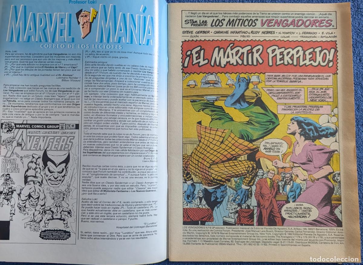 C&oacute;mics: Los Vengadores n&ordm; 8 - Forum (1992) - Foto 2