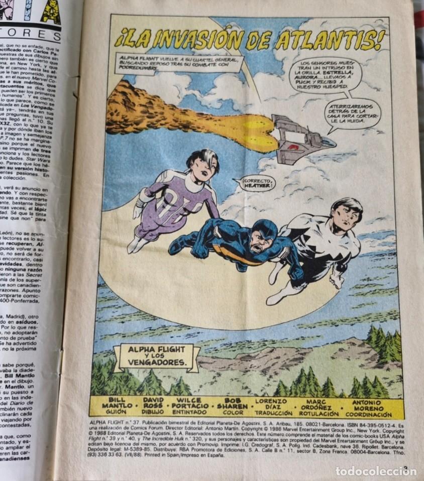 C&oacute;mics: ALPHA FLIGHT 37 - NUMERO 37 - VOLUMEN 1 - MARVEL COMICS - FORUM - Foto 3