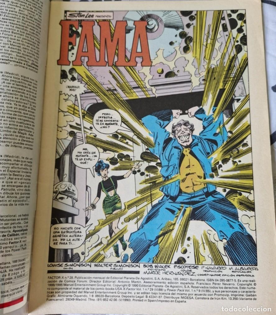 C&oacute;mics: FACTOR X - 28 - VOLUMEN 1 - VOL 1 - X-FACTOR - MARVEL COMICS - FORUM - Foto 3