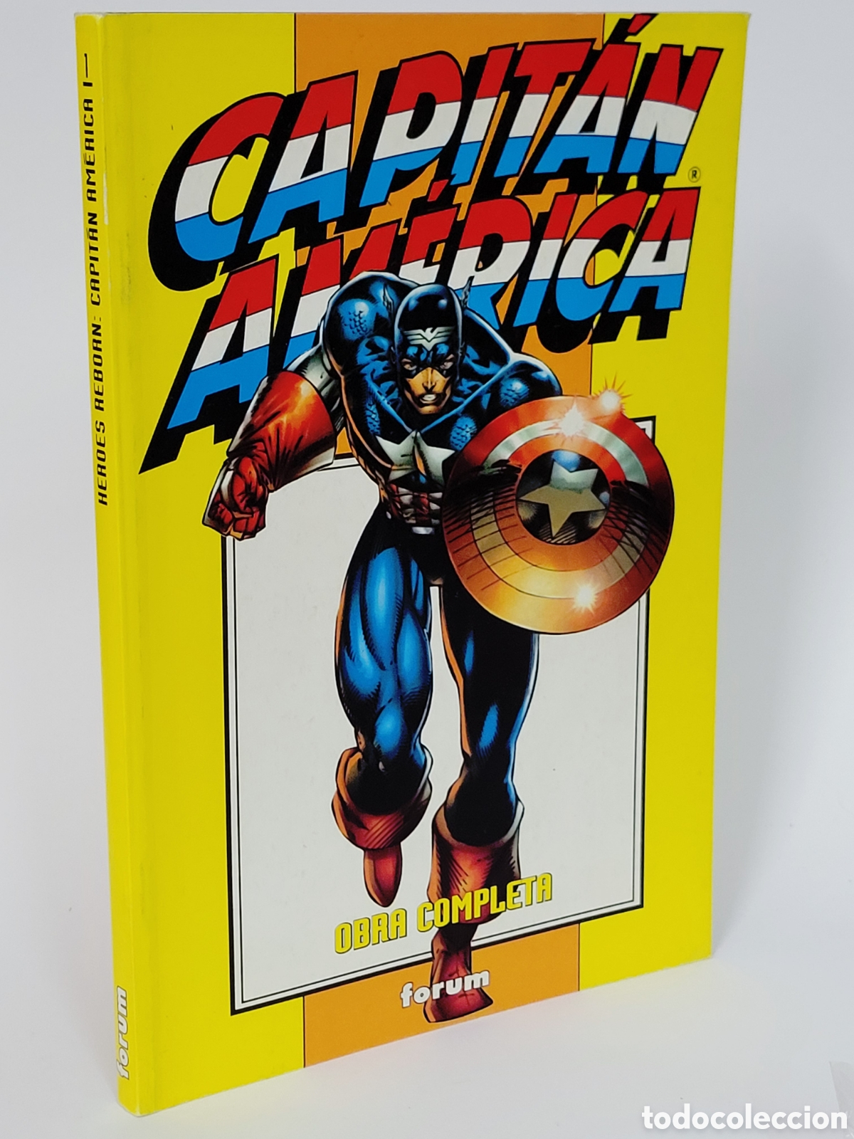 C&oacute;mics: C&Oacute;MIC EXCELENTE ESTADO CAPIT&Aacute;N AM&Eacute;RICA OBRA COMPLETA RETAPADO FORUM MARVEL - Foto 1