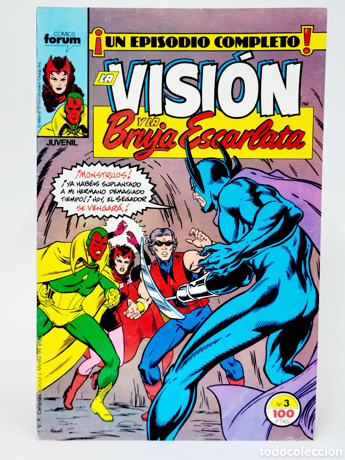 C&oacute;mics: C&Oacute;MIC LA VISI&Oacute;N BRUJA ESCARLATA 3 FORUM MARVEL MUY BUEN ESTADO - Foto 1
