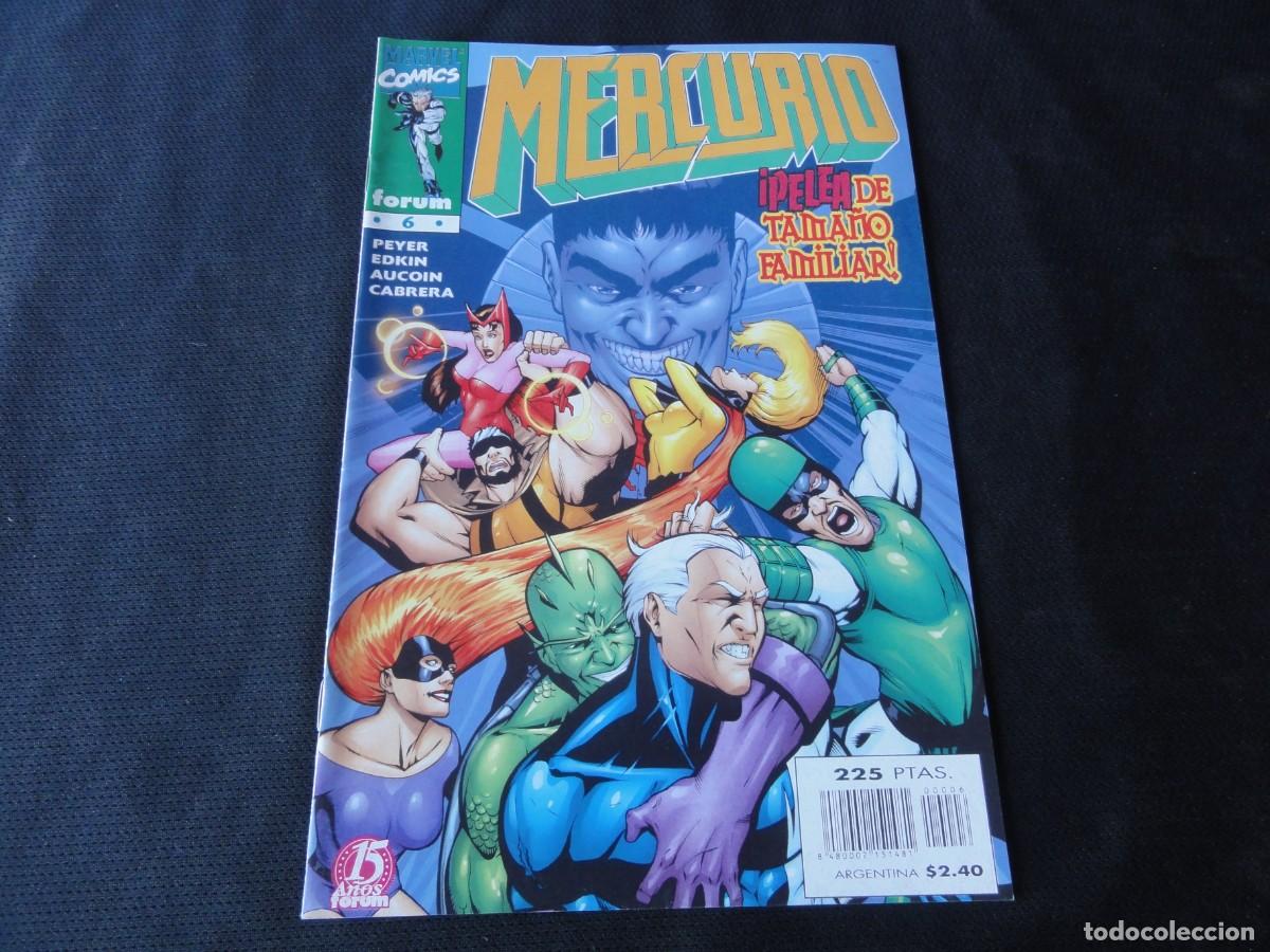 C&oacute;mics: MERCURIO. N&ordm; 6 DE 13 . A&Ntilde;O 1998-1999. MARVEL COMICS FORUM. C-7B - Foto 1