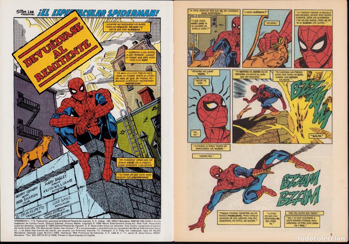 C&oacute;mics: Spiderman Vol. 1 N&ordm; 173 - C&oacute;mics Forum 1988 - Foto 2