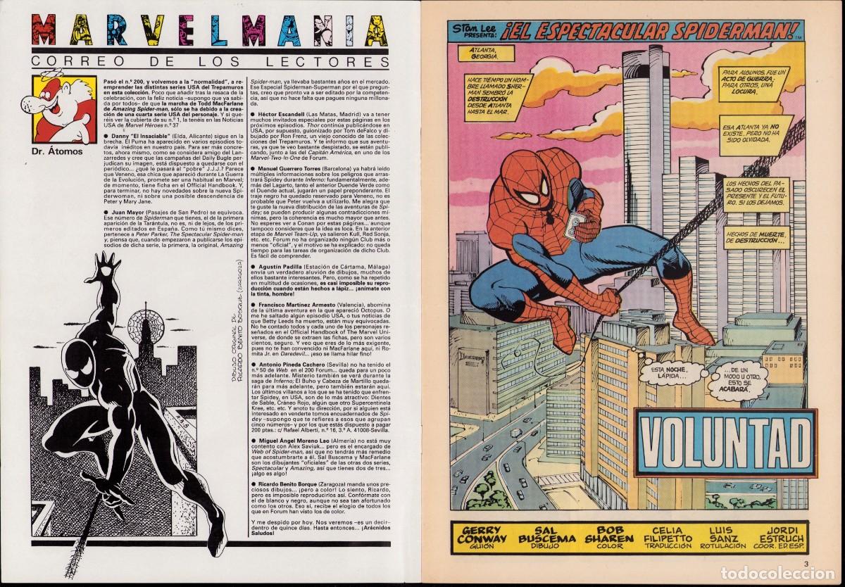 C&oacute;mics: Spiderman Vol. 1 N&ordm; 201 - C&oacute;mics Forum 1990 - Foto 2