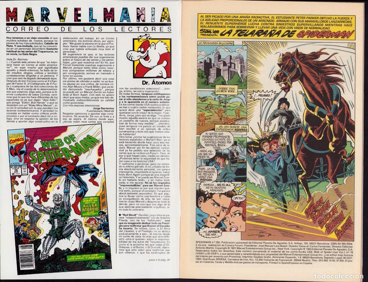 C&oacute;mics: Spiderman Vol. 1 N&ordm; 280 - C&oacute;mics Forum 1993 - Foto 3