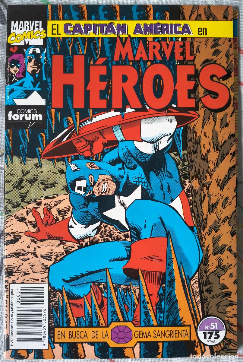 C&oacute;mics: CAPIT&Aacute;N AM&Eacute;RICA MARVEL H&Eacute;ROES (n&uacute;meros 51 al 53 Forum) - Foto 1