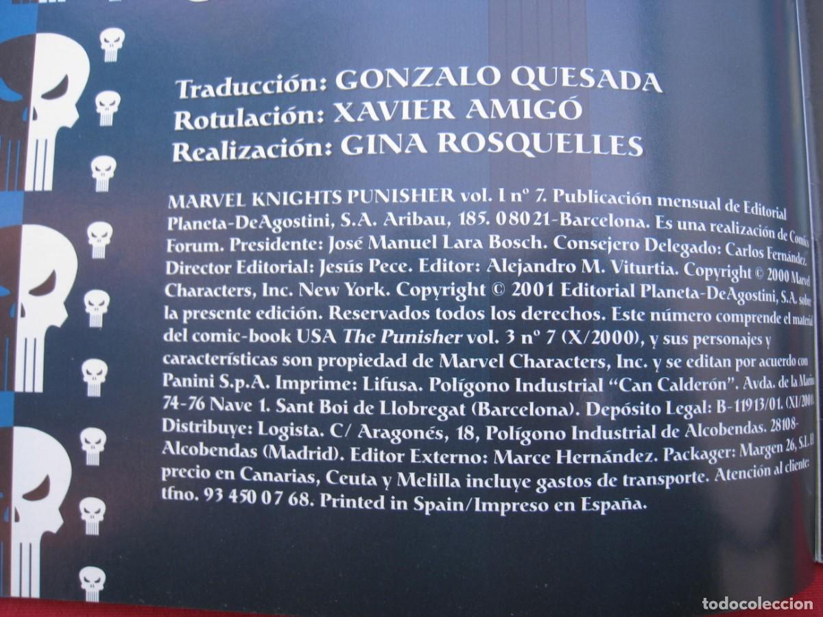 C&oacute;mics: MARVEL KNIGHTS - PUNISHER - VOL.1 - N&ordm; 7 - FORUM. - Foto 7