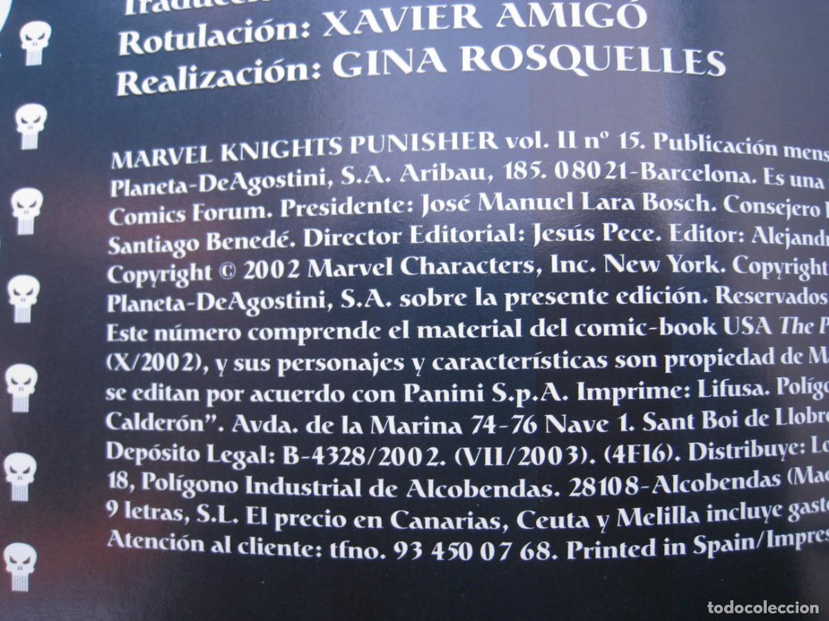 C&oacute;mics: MARVEL KNIGHTS - PUNISHER - VOL.2 - N&ordm; 15 - FORUM. - Foto 7