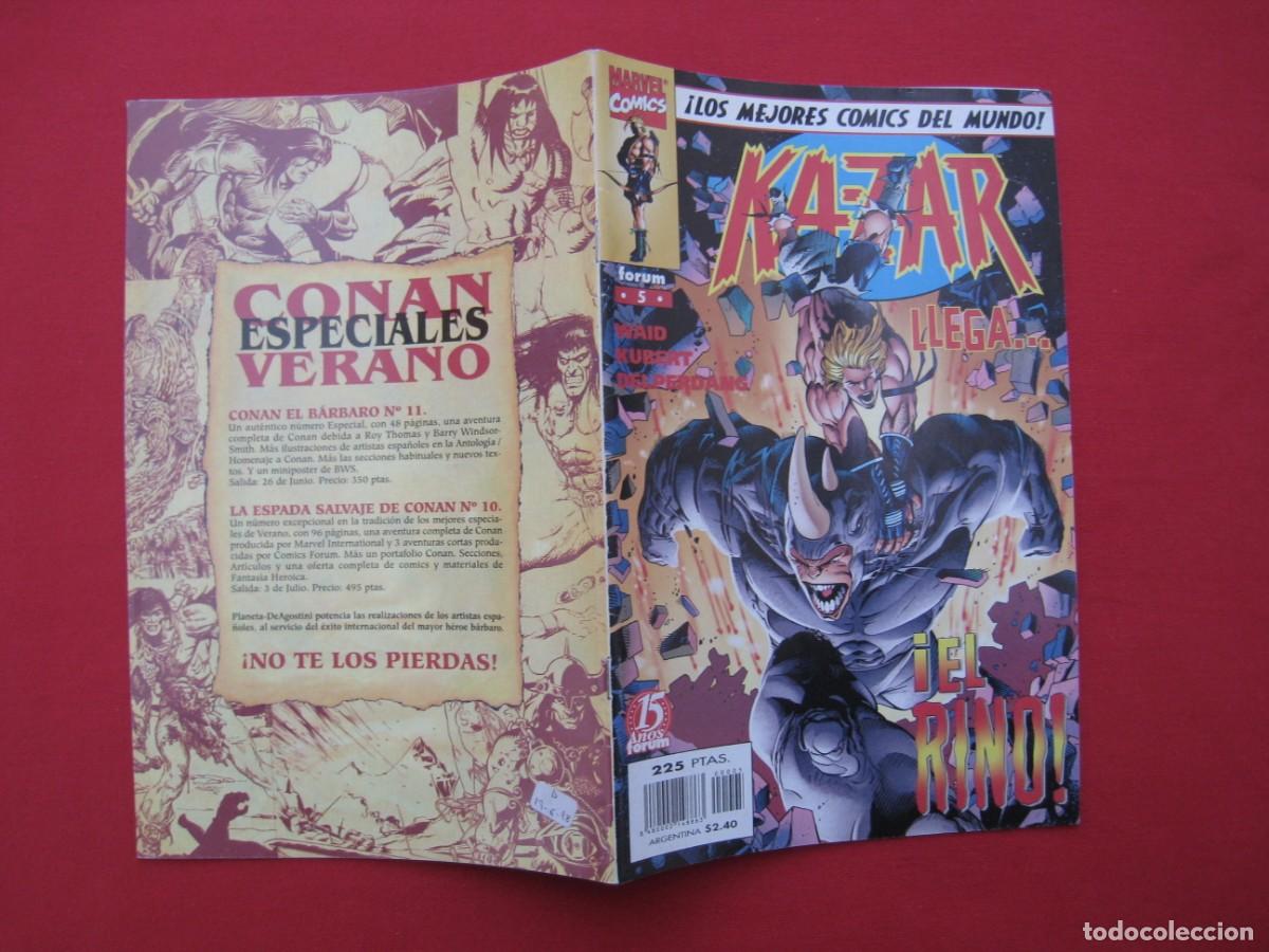 C&oacute;mics: KA-ZAR - VOL.1 - N&ordm; 5 - FORUM. - Foto 2