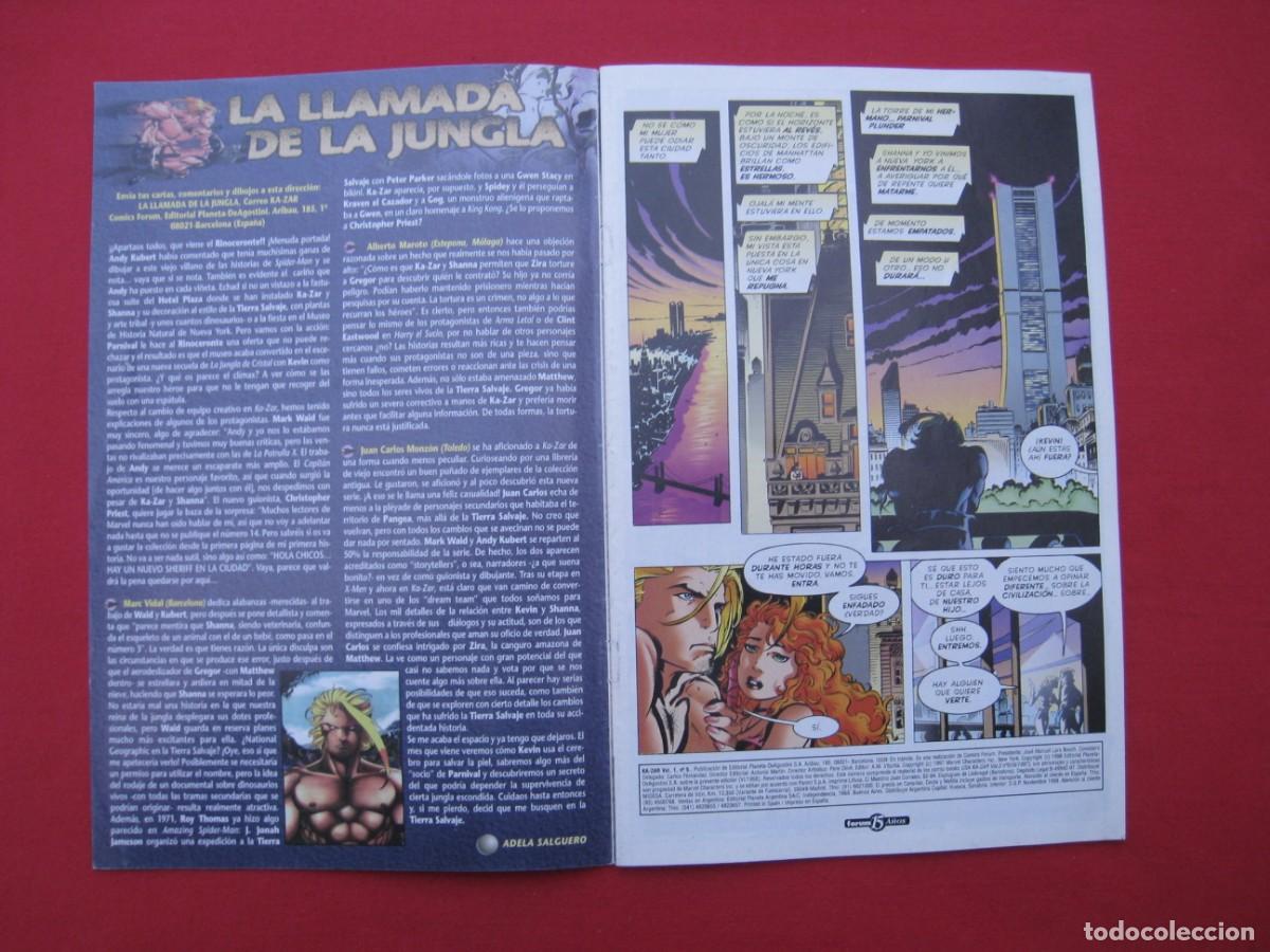 C&oacute;mics: KA-ZAR - VOL.1 - N&ordm; 5 - FORUM. - Foto 6