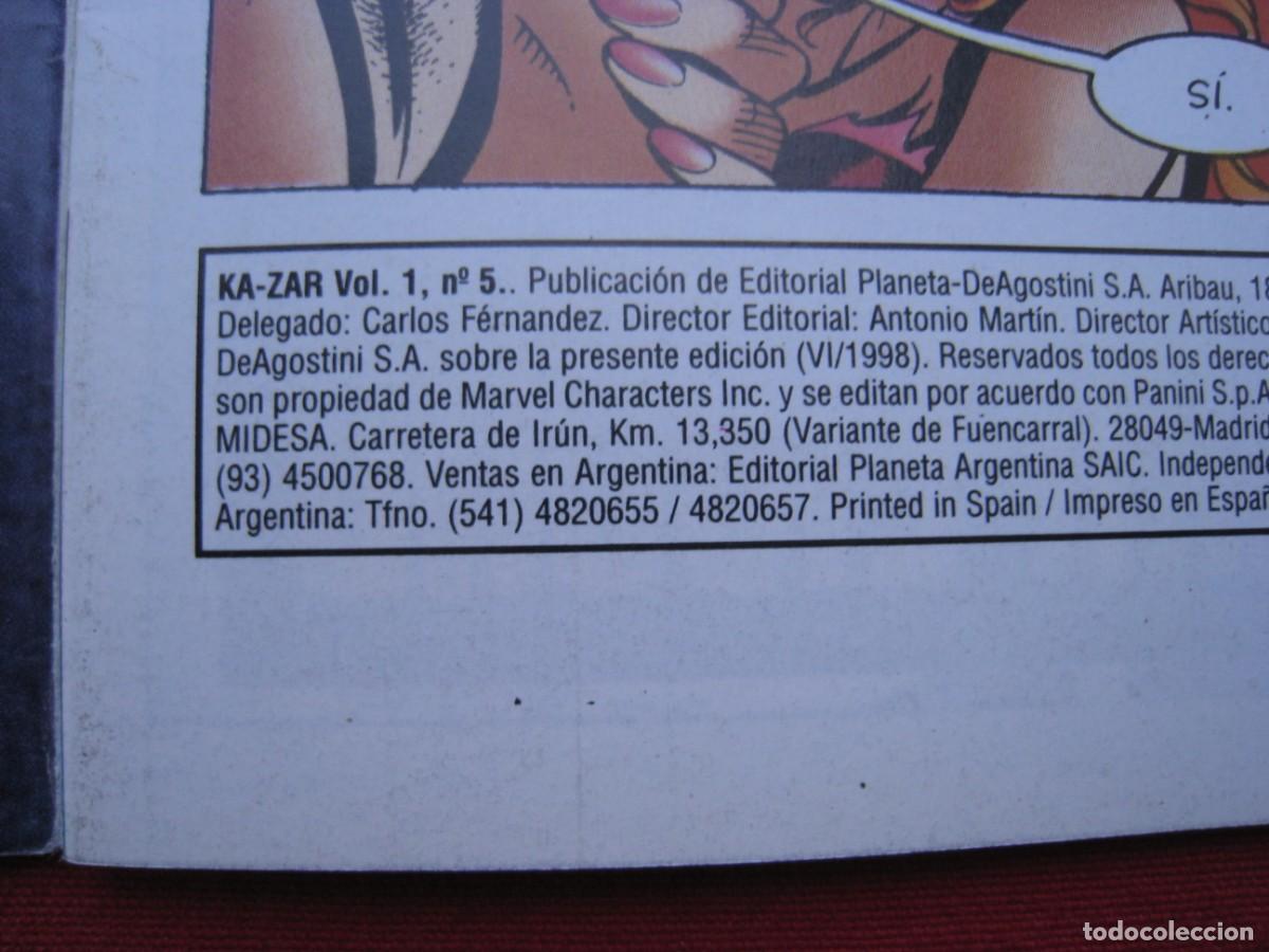 C&oacute;mics: KA-ZAR - VOL.1 - N&ordm; 5 - FORUM. - Foto 7