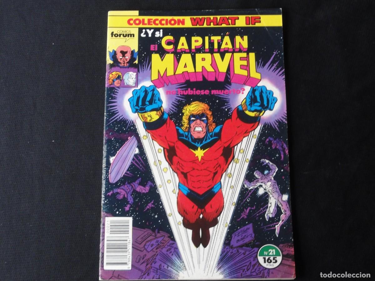 C&oacute;mics: WHAT IF. CAPITAN MARVEL. N&ordm; 21. A&Ntilde;O 1989-1994. MARVEL COMICS FORUM. C-9B - Foto 1