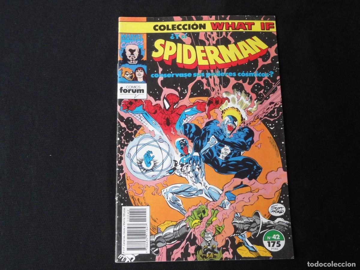 C&oacute;mics: WHAT IF. SPIDERMAN. N&ordm; 42. A&Ntilde;O 1989-1994. MARVEL COMICS FORUM. C-9B - Foto 1
