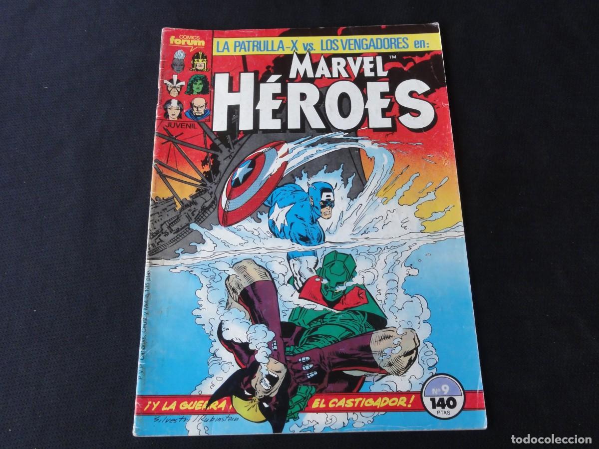 C&oacute;mics: MARVEL H&Eacute;ROES N&ordm; 9. A&Ntilde;O 1987-1993. MARVEL COMICS FORUM. C-13B - Foto 1