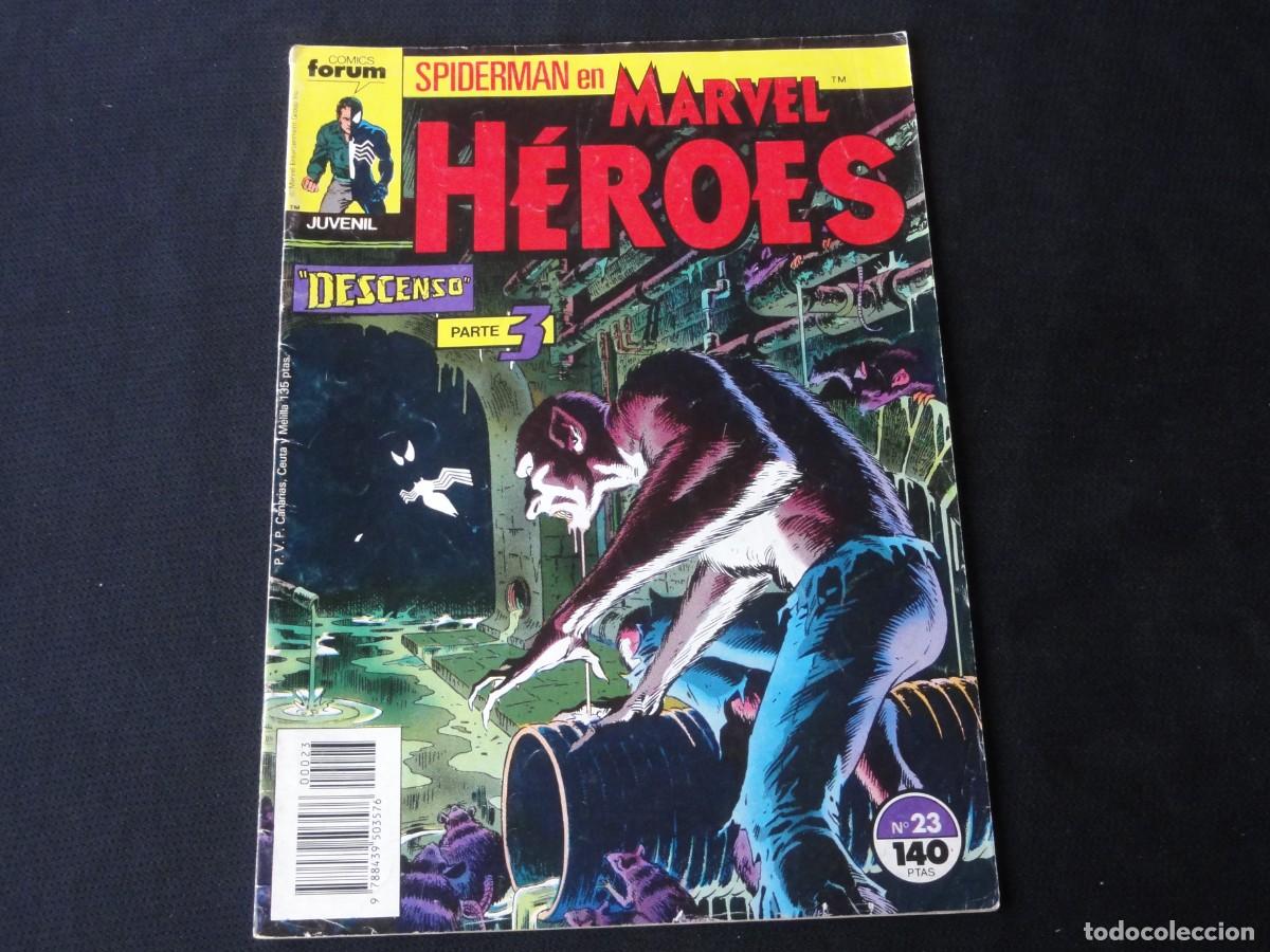 C&oacute;mics: MARVEL H&Eacute;ROES N&ordm; 23. A&Ntilde;O 1987-1993. MARVEL COMICS FORUM. C-13B - Foto 1