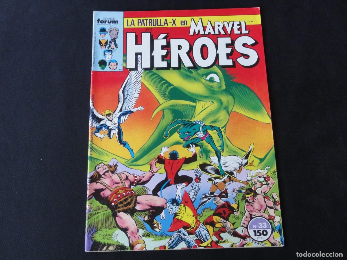 C&oacute;mics: MARVEL H&Eacute;ROES N&ordm; 33. A&Ntilde;O 1987-1993. MARVEL COMICS FORUM. C-13B - Foto 1