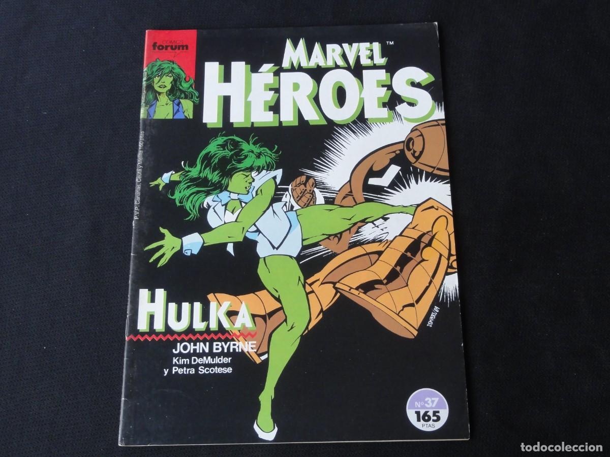 C&oacute;mics: MARVEL H&Eacute;ROES N&ordm; 37. A&Ntilde;O 1987-1993. MARVEL COMICS FORUM. C-13B - Foto 1