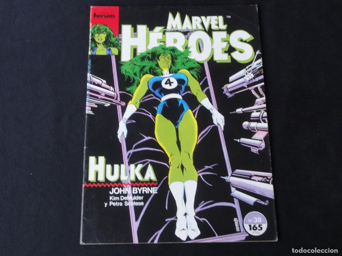 C&oacute;mics: MARVEL H&Eacute;ROES N&ordm; 38. A&Ntilde;O 1987-1993. MARVEL COMICS FORUM. C-13B - Foto 1