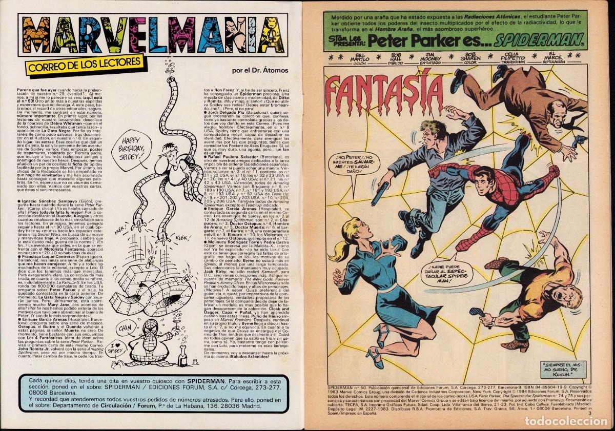 C&oacute;mics: Spiderman Vol. 1 N&ordm; 50 - C&oacute;mics Forum 1984 - Foto 2