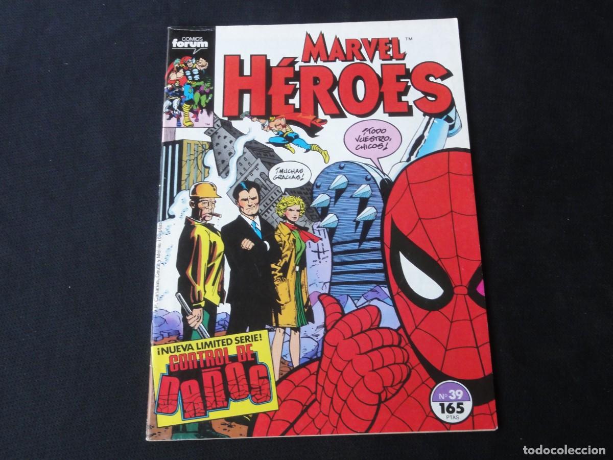 C&oacute;mics: MARVEL H&Eacute;ROES N&ordm; 39. A&Ntilde;O 1987-1993. MARVEL COMICS FORUM. C-13B - Foto 1