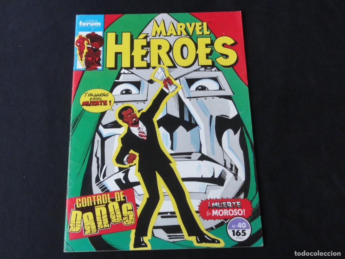 C&oacute;mics: MARVEL H&Eacute;ROES N&ordm; 40. A&Ntilde;O 1987-1993. MARVEL COMICS FORUM. C-13B - Foto 1