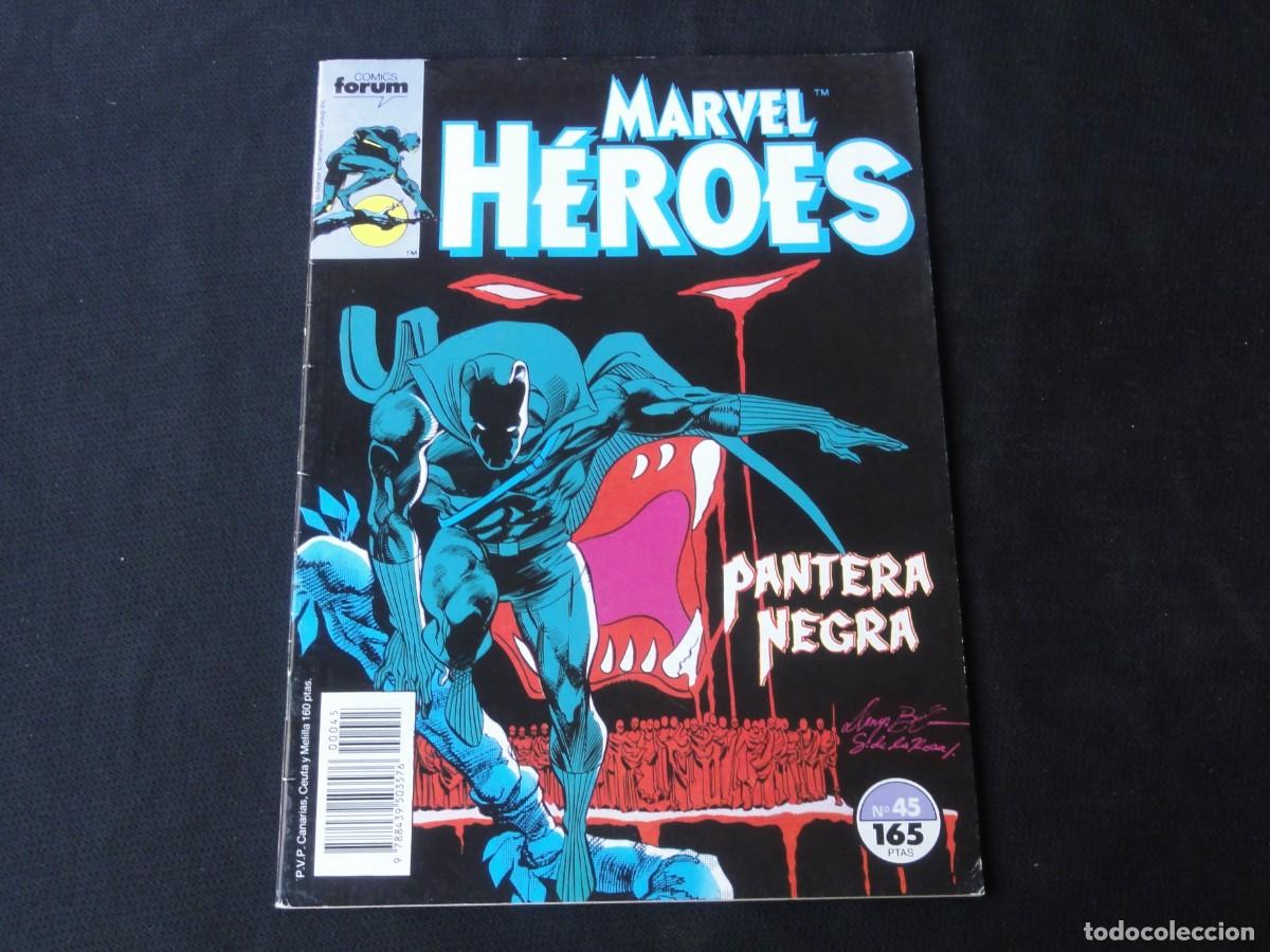 C&oacute;mics: MARVEL H&Eacute;ROES N&ordm; 45. A&Ntilde;O 1987-1993. MARVEL COMICS FORUM. C-13B - Foto 1