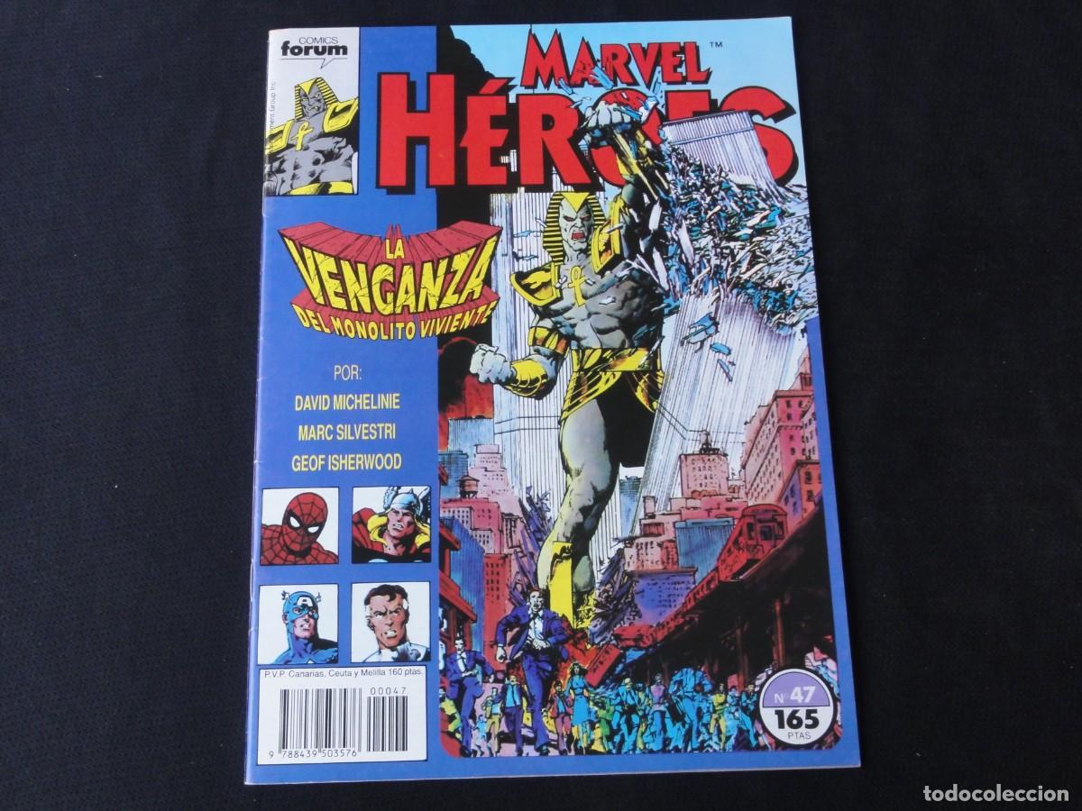 C&oacute;mics: MARVEL H&Eacute;ROES N&ordm; 47. A&Ntilde;O 1987-1993. MARVEL COMICS FORUM. C-13B - Foto 1